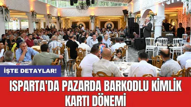 Isparta'da pazarda barkodlu kimlik kartı dönemi