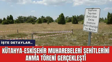 Kütahya-Eskişehir muharebeleri şehitlerini anma töreni gerçekleşti