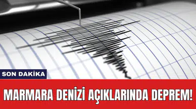 Son Dakika: Marmara Denizi açıklarında deprem!