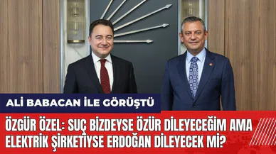 Özgür Özel: Suç bizdeyse özür dileyeceğim ama elektrik şirketiyse Erdoğan dileyecek mi?