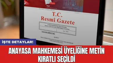 Anayasa Mahkemesi üyeliğine Metin Kıratlı seçildi! Metin Kıratlı kimdir?