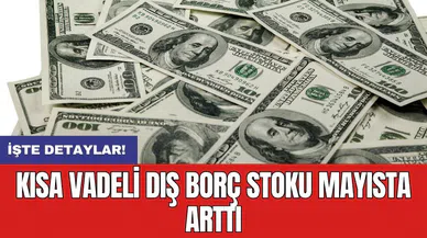 Kısa vadeli dış borç stoku mayısta arttı