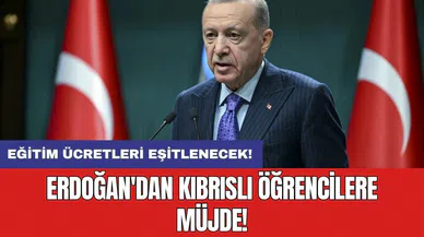 Erdoğan'dan Kıbrıslı öğrencilere müjde: Eğitim ücretleri eşitlenecek!