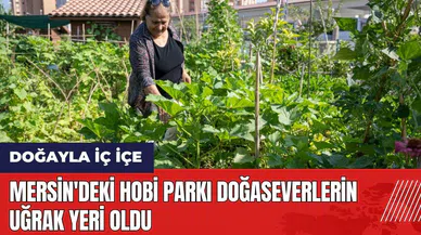 Mersin'deki Hobi Parkı doğaseverlerin uğrak yeri oldu