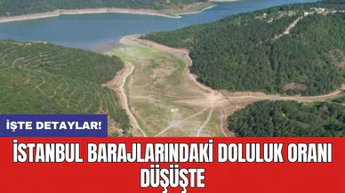 İstanbul barajlarındaki doluluk oranı düşüşte