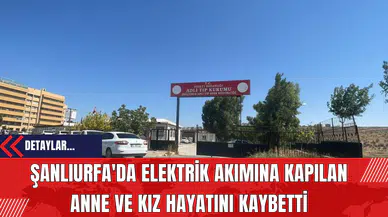 Şanlıurfa'da Elektrik Akımına Kapılan Anne ve Kız Hayatını Kaybetti