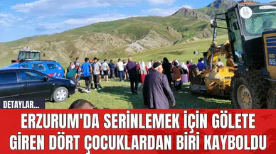 Erzurum'da Serinlemek İçin Gölete Giren Dört Çocuklardan Biri Kayboldu