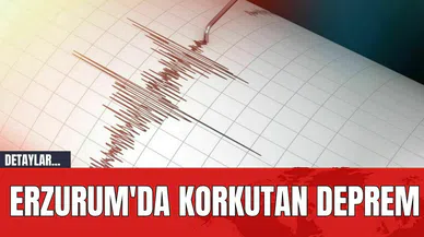 Erzurum'da Korkutan Deprem! Erzurum'da Deprem mi Oldu?