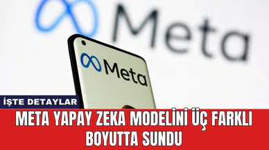 Meta yapay zeka modelini üç farklı boyutta sundu