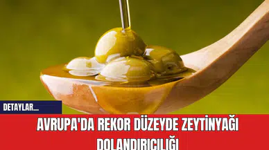 Avrupa'da Rekor Düzeyde Zeytinyağı Dolandırıcılığı