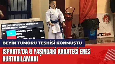 Isparta'da 8 yaşındaki karateci Enes kurtarılamadı