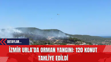 İzmir Urla’da Orman Yangını: 120 Konut Tahliye Edildi