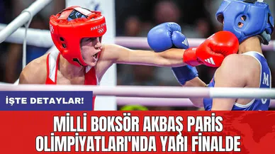 Milli boksör Akbaş Paris Olimpiyatları'nda yarı finalde
