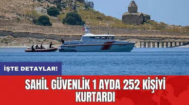 Sahil Güvenlik 1 ayda 252 kişiyi kurtardı