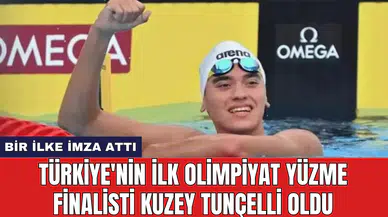 Türkiye'nin ilk olimpiyat yüzme finalisti Kuzey Tunçelli oldu