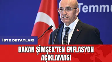 Bakan Şimşek'ten enflasyon açıklaması