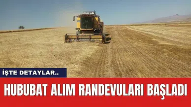 Hububat Alım Randevuları Başladı