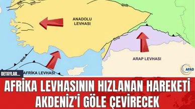 Afrika Levhasının Hızlanan Hareketi Akdeniz’i Göle Çevirecek