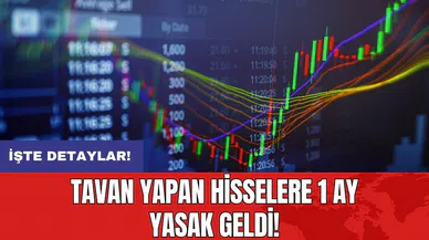 Tavan yapan hisselere 1 ay yasak geldi!