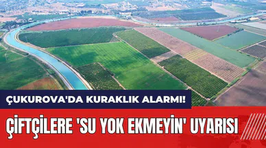 Çukurova'da kuraklık alarmı! Çiftçilere 'Su yok ekmeyin' uyarısı