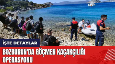 Bozburun'da göçmen kaçakçılığı operasyonu