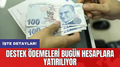 Destek ödemeleri bugün hesaplara yatırılıyor