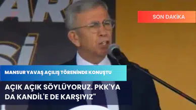 Mansur Yavaş: "Kandil'i başlarına yıkarız"