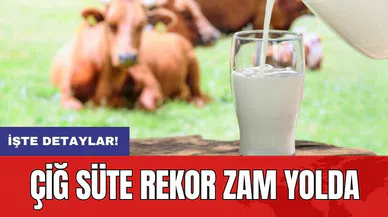 Çiğ süte rekor zam yolda