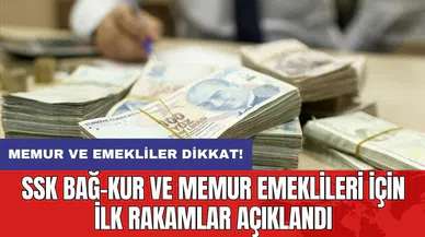 OCAK 2025 ZAMMI: Memur ve emekliler dikkat! SSK Bağ-Kur ve memur emeklileri için ilk rakamlar açıklandı