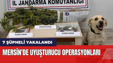 Mersin'de uy*şturucu operasyonları: 7 şüpheli yakalandı