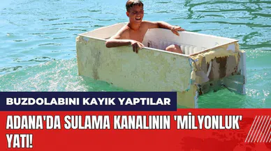 Adana'da sulama kanalının 'milyonluk' yatı!