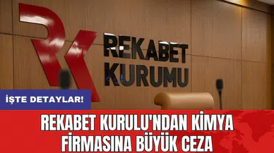 Rekabet Kurulu'ndan kimya firmasına büyük ceza