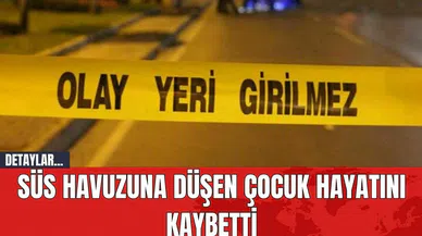 Süs Havuzuna Düşen Çocuk Hayatını Kaybetti