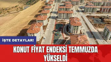 Konut Fiyat Endeksi temmuzda yükseldi