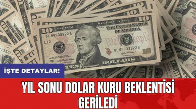 Yıl sonu dolar kuru beklentisi geriledi