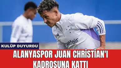 Alanyaspor Juan Christian'ı kadrosuna kattı