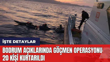 Bodrum açıklarında göçmen operasyonu