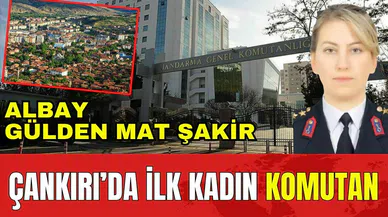 Çankırı’ya İlk Kadın Jandarma Alay Komutanı