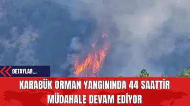 Karabük Orman Yangınında 44 Saattir Müdahale Devam Ediyor