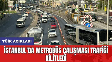 İstanbul'da metrobüs çalışması trafiği kilitledi