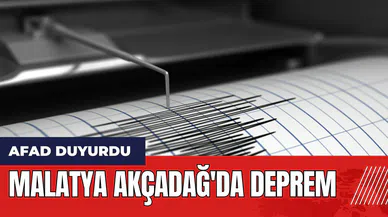 Malatya Akçadağ'da deprem!