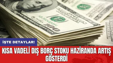 Kısa vadeli dış borç stoku haziranda artış gösterdi