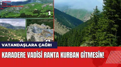 Karadere Vadisi ranta kurban gitmesin! Vatandaşlara çağrı