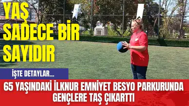 65 Yaşındaki İlknur Emniyet BESYO Parkurunda Gençlere Taş Çıkarttı