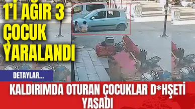 Kaldırımda Oturan Çocuklar D*hşeti Yaşadı
