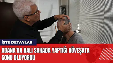 Adana'da halı sahada yaptığı röveşata sonu oluyordu