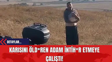 Karısını Öld*ren Zanlı İntih*r Etmeye Çalıştı: O Anlar Kamerada