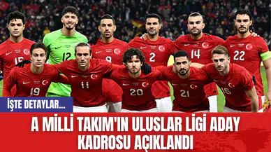 A Milli Takım'ın Uluslar Ligi Aday Kadrosu Açıklandı