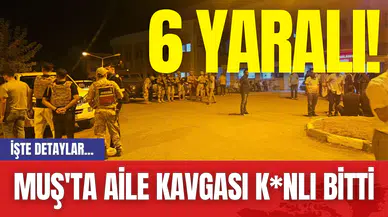 Muş'ta Aile Kavgası K*nlı Bitti: 6 Yaralı!