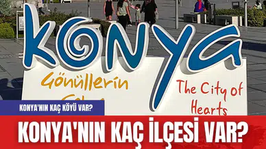 Konya'nın kaç ilçesi var? Konya'nın kaç köyü var?